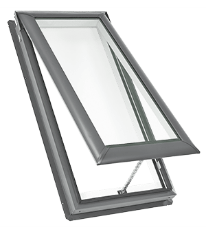 A VELUX skylight profile opening on the exterior by Wisconsin Sunlight Solutions.